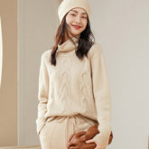 Half Turtleneck Cashmere Loose Thickened  Warm Cashmere Sweater